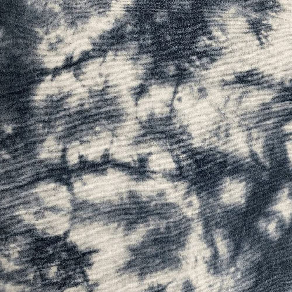 FREE SHIPPING!!! Silver Ink Tie Dye Pattern Printed on French Terry Fabric,  DIY Projects by the Yard 