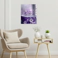 thumbnail image 3 of Purple Daisy Wall Art White Purple Floral Bathtub in Bathroom with Butterfly Canvas Wall Art Rustic Floral Framed Wall Art for Living Room Bedroom Bathroom Home Decor Ready to Hang,8x10 Inches, 3 of 7