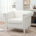 thumbnail image 2 of 1 Seater For Living Room Ambiance, Bubble Nails Decorated Arm, Velvet Covering, Comfort, Birch Legs, 39.79"w X 28.93"h 33.12"d Area Decoration, & Nails, Balance, Stain-, 2 of 5