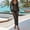 Black, variant on qelini Swim Cover Up for Women Cut Out Cover Up Tunic Solid Color Cover Up Tunic Summer Beach Vocation