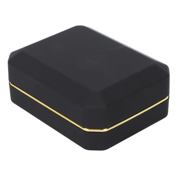 Joyero, Elegante Y Brillante Caja Multiusos Para Anillos Con Luz Para Almacenamiento De Joyas Para Caja De Regalo