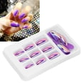 thumbnail image 4 of Artificial prosthetic Nails, Easy Trim File False Nails 12 Different Sizes Bright Color Fashionable  for Nail Salons for Nail Experts for Nail Learners for Home Use 01,02,03,05,06, 4 of 7