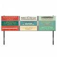 thumbnail image 3 of Saying Headboard, Illustration of Uplifting Messages Words Life Wisdom Art Success Themed Art, Upholstered Decorative Metal Bed Headboard with Memory Foam, King Size, Beige Green Red, by Ambesonne, 3 of 4