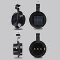 thumbnail image 2 of Lote de 6 lámparas LED de energía solar para gouttière, clôture, toit, gouttière, jardin, cour, mur, noir, 2 of 7