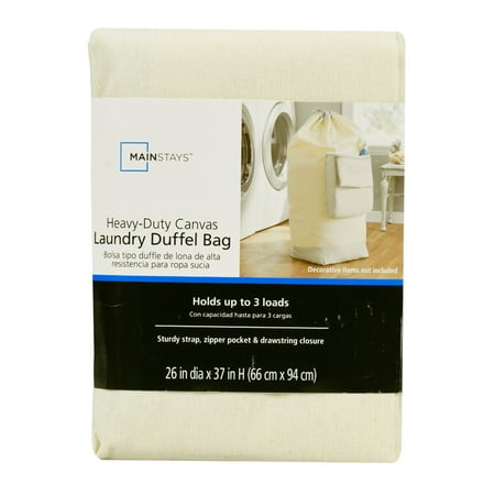 Mainstays Heavy Duty Canvas Laundry Bag - 0