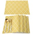 thumbnail image 3 of Triangle Geometric Figure Yellow Orange Table Runner ration Home r Dinner Table ration Table Runners Tassel, 3 of 5