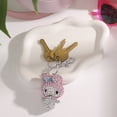 thumbnail image 4 of My Melody Pavé Keychain Bag Charm – Officially Licensed Sanrio, 4 of 8