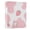 Pink Cow and Strawberry, variant on Haosy Hardcover 3 Ring Binder 1.5 Inch Ring Decorative Binder Organizer for Home School Office, Pink Purple Blue Marble
