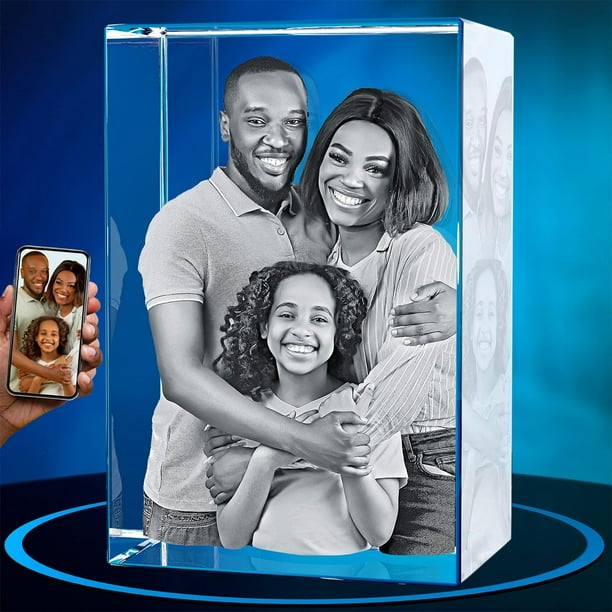 Regalo personalizado 3D de Crystal Photo ArtPix con foto personalizada