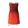 thumbnail image 3 of Qmyliery Women Wrap-Chest Dress, Sleeveless Plaid / Solid Color Party Casual Wrapped Summer Midi,S/M/L/XL, 3 of 9