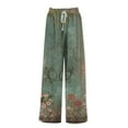 thumbnail image 4 of Bovemsi Wide Leg Pants Woman Women's With Pockets High Waist Adjustable Loose Casual Trousers Business Work Travel Pants, 4 of 6