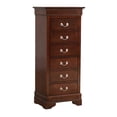 thumbnail image 2 of Glory Furniture Louis Phillipe 7-Drawers Bedroom Lingerie Chest in Cappuccino, 2 of 8