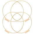 thumbnail image 5 of FRCOLOR round wreath forms Assorted Color Metal Hoop with Stand for Decor Strong Iron DIY Craft Perfect for Tables 6.3 Inches,11.81"X11.81"X0.12", 5 of 5