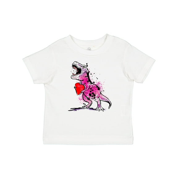 Inktastic Valentine's Day Graffiti T-Rex with Heart Shaped Candy Box Boys or Girls Baby T-Shirt