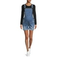 thumbnail image 2 of Time and Tru Women's Maternity Denim Shortall, 2 of 4