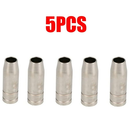 

5pcs MIG MB15 Conical Nozzle Shroud Style Welding Welder Gas Push On Accessories