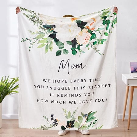 DAJU Mom Gifts Gifts for Mom Mom Birthday Gifts 40thth Birthday Gifts for Women for Mom Christmas Day Gifts for Mom Mom Birthday Gifts from Daughter Son Soft Throw Blanket(60*80inch)