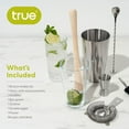 thumbnail image 3 of True 7 Piece Barware Set for Cocktails, Home Bar Gifts, Bartender Tools, 3 of 14