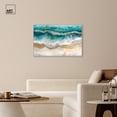thumbnail image 3 of Golden Currents Canvas Coastal Abstracts by Art Remedy, Silver Frame, 45" x 30", 3 of 7