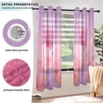 thumbnail image 4 of 2 Panels Set Blackout Curtains Thermal Insulated Sun Protection Room Darkening Drapes for Bedroom Pink Heart-shaped Tree, 4 of 6