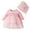 Pink, variant on Huanglei Baby Girls Spring Spring Tulle Solid Long Sleeve Birthday Party Princess Dress Hat Clothes