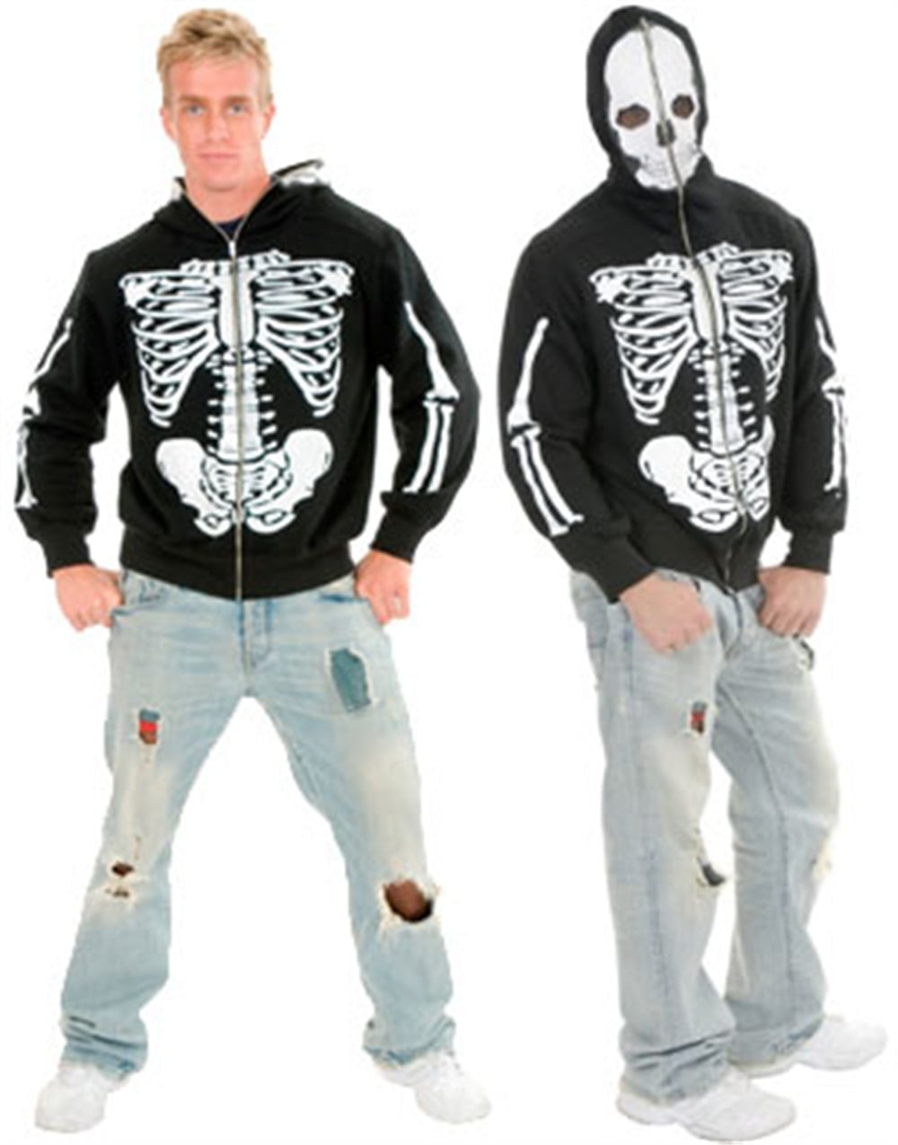 mens skeleton hoodie