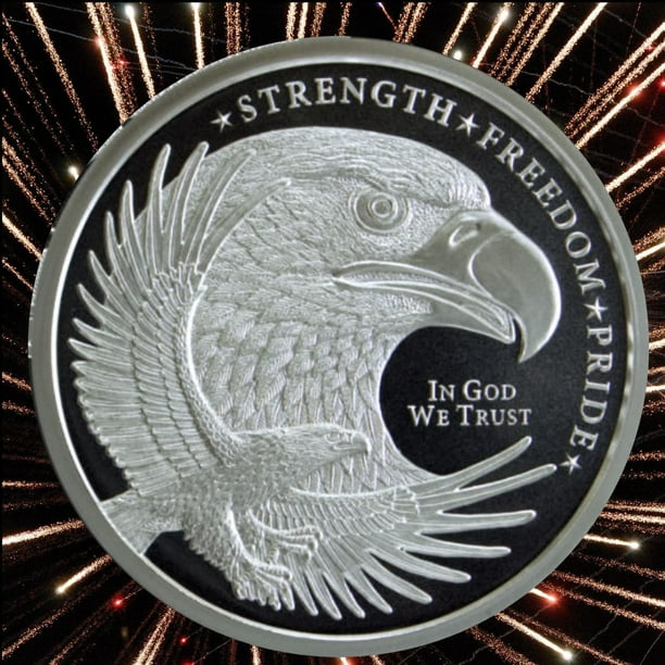 Moneda Conmemorativa Águila de Plata 1 Troy Oz .999 Plata Fina
