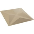 thumbnail image 6 of Ekena Millwork 11 7/8"W x 11 7/8"H Kent EnduraWall Decorative 3D Wall Panel, UltraCover Satin Smokey Beige (12-Pack for 11.76 Sq. Ft.), 6 of 6