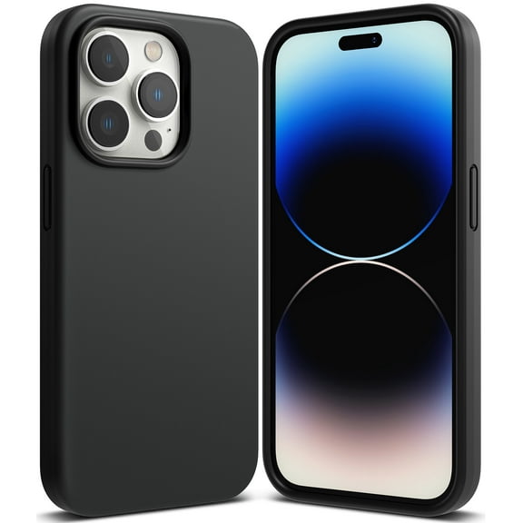Ringke Silicone Case Compatible with iPhone 14 Pro Case 6.1 Inches - Black
