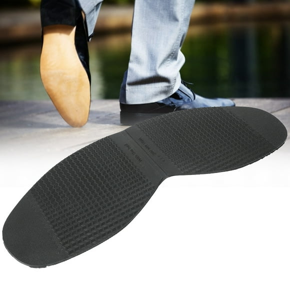Non Slip Sole Forefoot Sole Anti Skid Forefoot Sole Leather Shoes Outsoles Rubber Anti Slip Forefoot Sole Flat Shoes Repair Half Sole Pad Black
