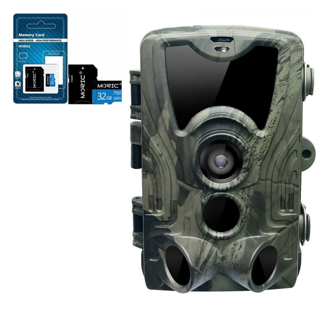 20MP 32G Trail Camera Outdoor Wildlife IR Filter Night View Motion Detection Camera Scouting Cameras Photo Traps Track ,Lightweight Compact