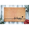 thumbnail image 2 of Be Happy Heart Doormat Premium Coir, 2 of 3