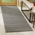 thumbnail image 2 of SAFAVIEH Natura Corine Geometric Runner Rug, Dark Grey, 2'3" x 8', 2 of 9