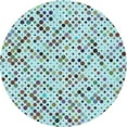 thumbnail image 1 of Ahgly Company Machine Washable Indoor Round Transitional Rat Gray Area Rugs, 5' Round, 1 of 7