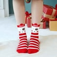 thumbnail image 2 of 1 Box of 4 Pairs Christmas Socks for Womens Winter Warm  Floor Socks Cotton Fuzzy Socks Christmas Stocking and New Year Gift for Girls, 2 of 9