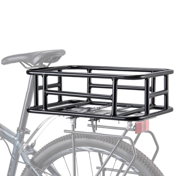 Heavy Duty Rear Bike Basket With Removable Liner – Holds Up To 100 Lbs, Includes Cargo Net