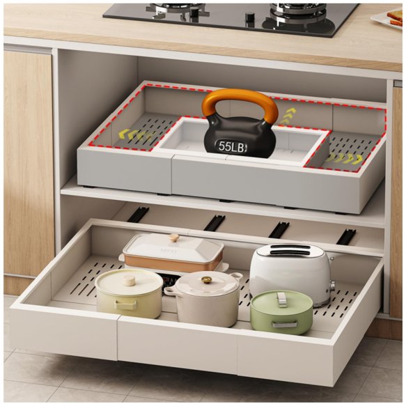 Organizador de armario extraíble Fokyfok, ampliable, 23-31 x 43-61 cm