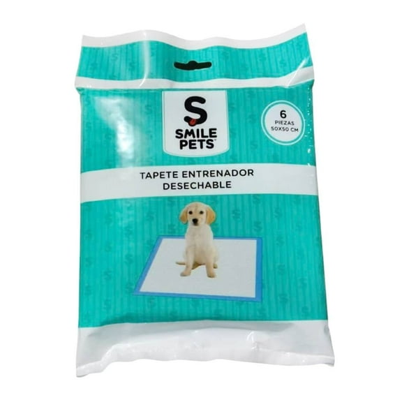Tapete Entrenador Smile Pets 50x50 cm 6 Piezas