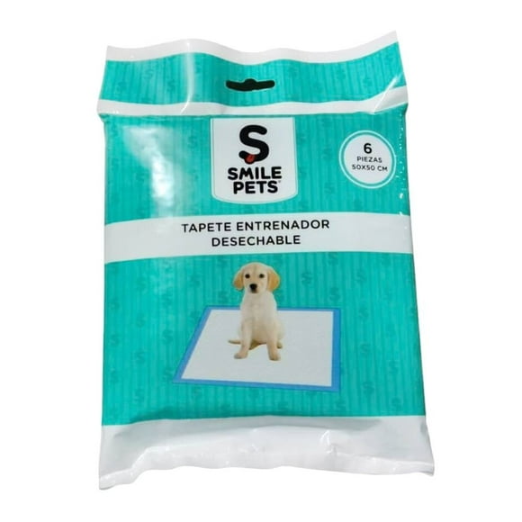 Tapete Entrenador Smile Pets 50x50 cm 6 Piezas