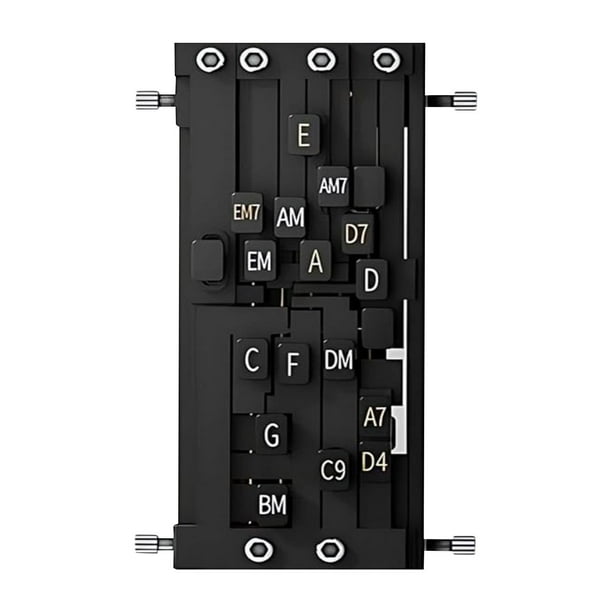 Lisbinx Ayuda de acordes de guitarra para principiantes - Dispositivo automático de prensado de acordes - Simplifica el aprendizaje, mejora la precisión - Fácil instalación en el mástil de la