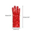 thumbnail image 2 of INSPIRE CHIC Women's Sequin Wrise Gloves Female Full Finger Sparkly Dance Sleeves for Female Party Banquet Costume Prom Dress Red, 2 of 5