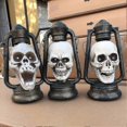 thumbnail image 2 of Halloween Scary Props Skull Head Lantern Haunted House Escape Room Decoration Hy, 2 of 5
