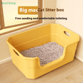 thumbnail image 2 of ♥ Extra Large Cat Litter Box;Semi-Enclosed & Open Design, Anti-Splash Cat Toilet with High Sides, 2 of 9