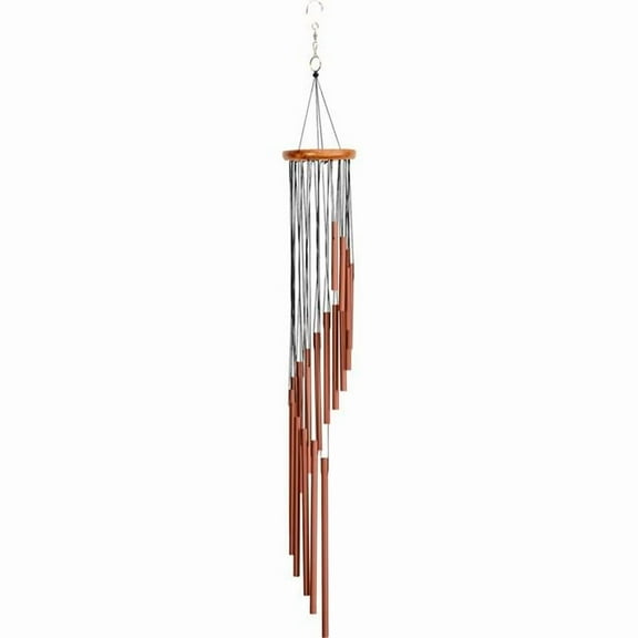 Panacea Products 80107 36 in. Symphony Wind Chime with 18 Aluminum Tubes - Copper - Case of 30