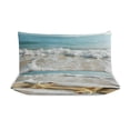 thumbnail image 3 of 3 Pcs Soft Bedding Set, Includes 1 Duvet Cover with Zipper And 2 Pillow,Shams Starfish Beach King(102"×90"), 3 of 8
