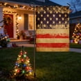 thumbnail image 4 of Vintage Garden Yard Flag, Double Sided Retro Patriotic American Flag Printed Craft, for Yard Ornament, Outdoor Lawn Decor, Holiday Courtyard Layout, 4 of 6