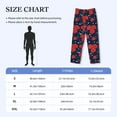 thumbnail image 6 of Kdxio Rose Flower Print Men's Sleep Pajama Pant Lounge Pants with Pockets, 6 of 8