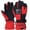 Black & Red, variant on Insulated & Fleece-Lined Waterproof Kids' Gloves with Touchscreen - Thermal 5-Finger Gloves for Skiing, Snow & Bike Riding, Winter Sports & Outdoor Play
