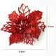 thumbnail image 5 of 1 pieza de flor de Pascua artificial con purpurina y bayas, decoración para árbol de Navidad, Año Nuevo, boda, 5 of 5