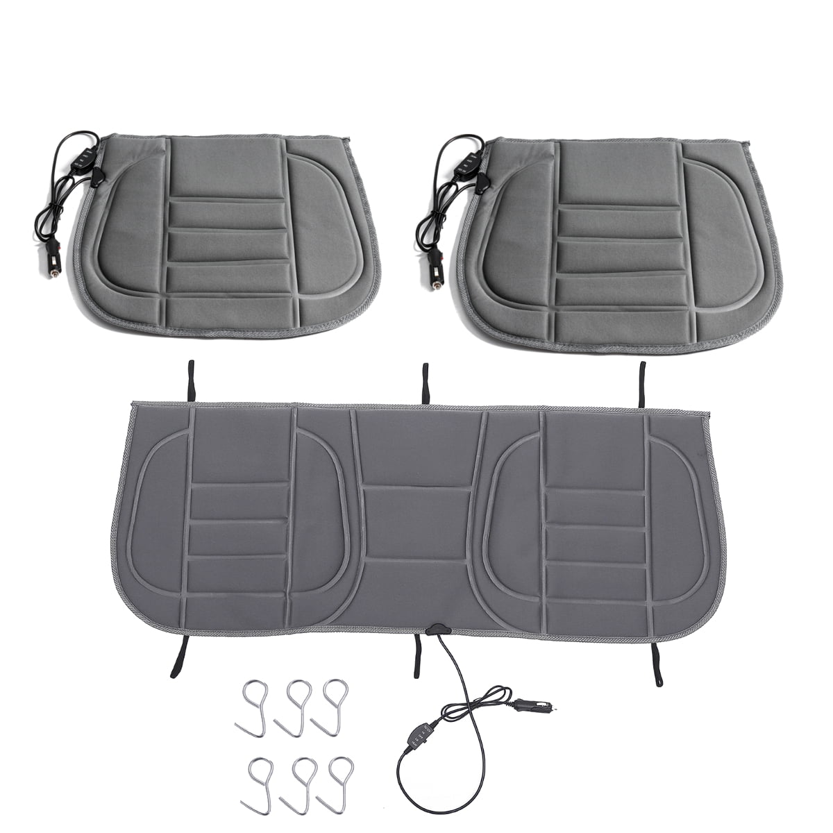 Universal 12V car heated seat covers Double Car Front/Rear Seat cushion